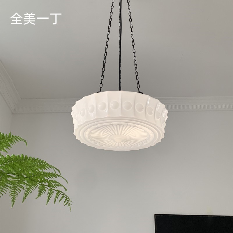 全美一丁 美式法式复古餐厅吊灯中古怀旧吧台过道卧室灯吸顶灯