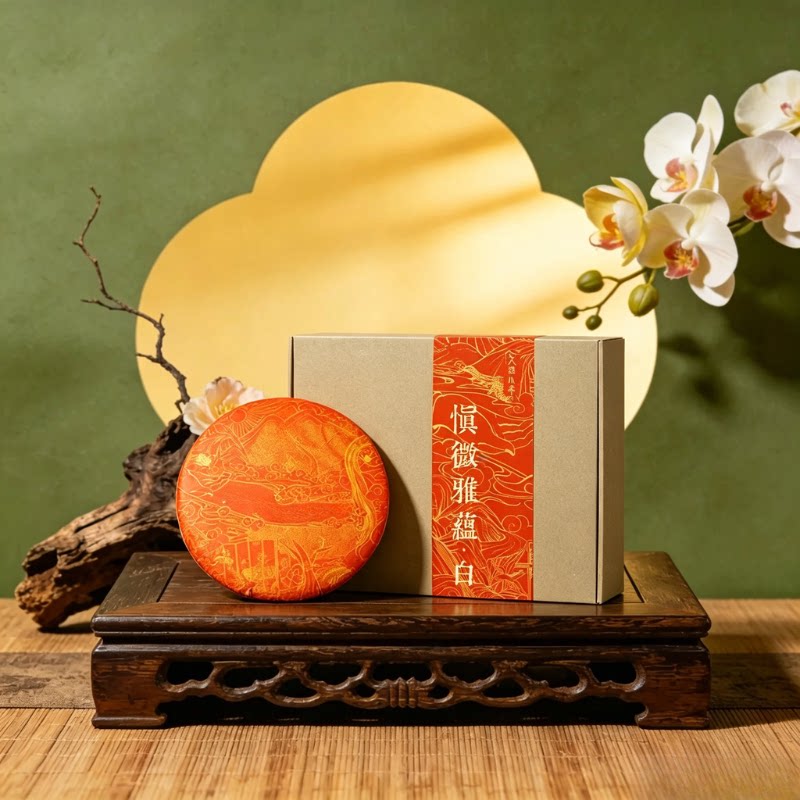 2024年份景迈古树白茶饼400g