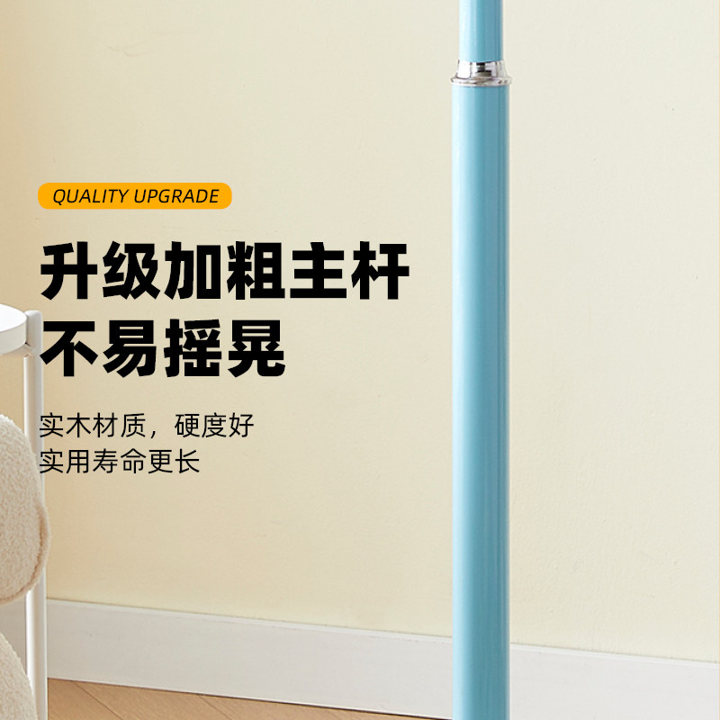 儿童衣帽架落地铁艺简约卧室立式挂包架网红彩色可爱少女心衣架