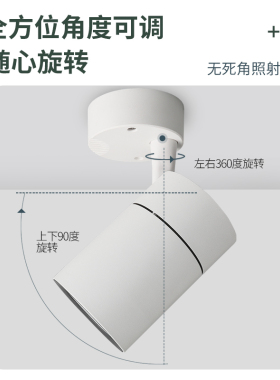 led明装射灯商铺服装店家用cob吸顶式聚光店铺商用中性高显色