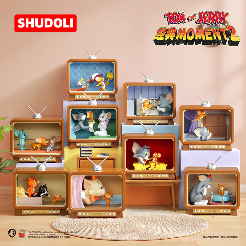 SHUDOLI猫和老鼠TOM and JERRY经典Moment2盲盒可亮手办摆件礼物 - 实物图