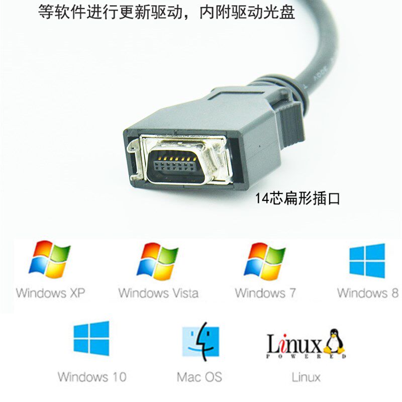 yaskawa安川SGDM SGDS SGDH伺服usb调试收据线通讯电缆JZSP-CMS02