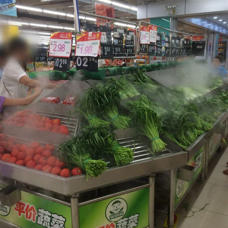 柳冠工业加湿器冰台火锅店自助餐厅超市蔬菜保鲜风幕柜喷雾加湿机