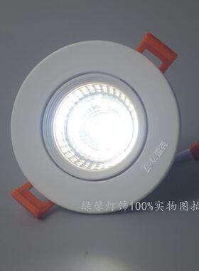 雷克照明5W10W20W LED天花灯COB嵌入式射灯 走廊商场店铺筒灯洞灯