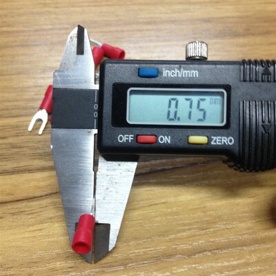 国标紫铜U型接线端子接线头线耳电线接头SV1.25-3.2  厚0.75MM