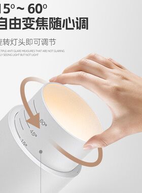 变焦轨道射灯led明装可调焦氛围灯30W商用服装店铺COB二线滑轨灯7
