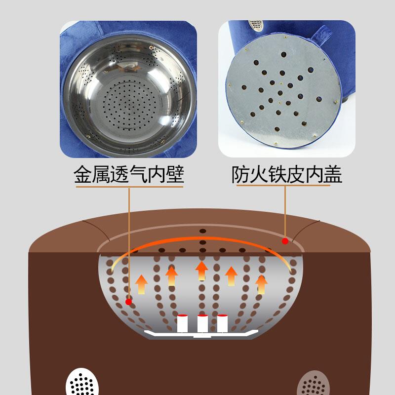 家用坐灸仪美容院蒲团熏蒸仪熏凳床随身灸坐垫艾柱绒温灸器木