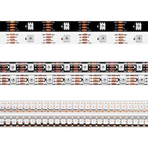 滴胶防水WS2815全彩LED灯带5050RGB单点单控断点续传幻彩跑马12V