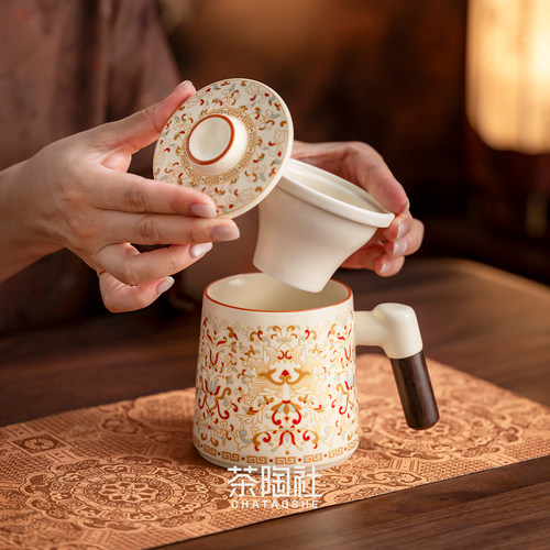 汝窑创意马克杯家用个人定制logo