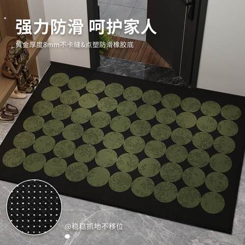 复古入户门地垫高级感门口外进门防滑除尘脚垫室内玄关可裁剪地毯