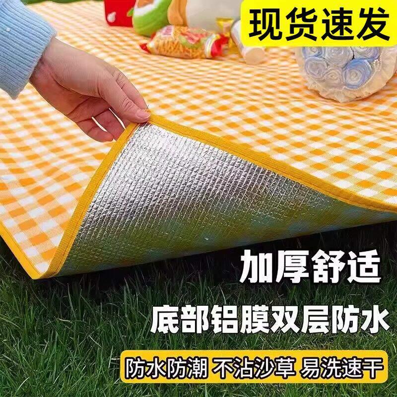 户外露营垫野餐垫防潮垫加厚防水便携超大小尺寸草坪野炊春游地垫