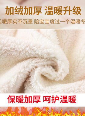 甄选国风新年罩衣儿童秋冬外穿2025新款拜年服防脏围兜反穿衣护衣