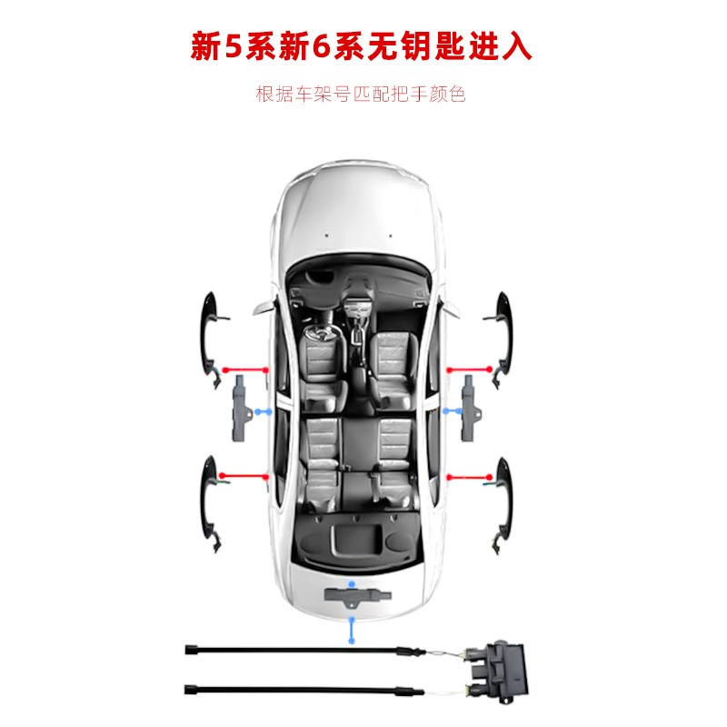 宝马新5系3系i3x3x4x5原厂舒适进入便捷上车无钥匙进入改装一脚踢