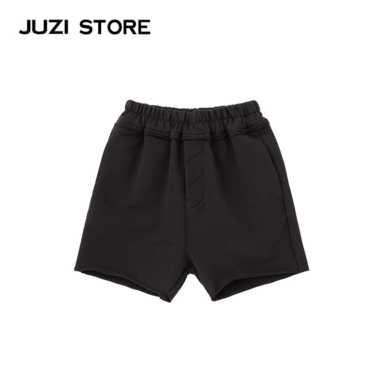 JUZI STORE童装休闲短裤毛圈基本款下装中裤中性男童女童1930544