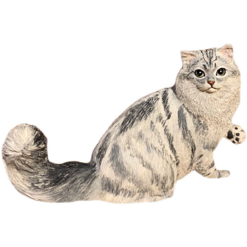 手工定制猫咪石膏英短美短布偶猫桌面摆件去世宠物留念纪念摆件