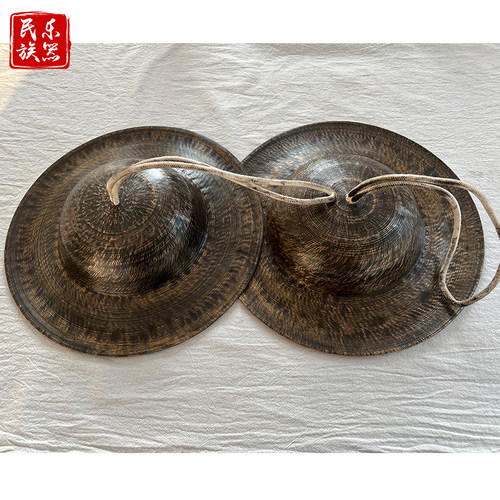纯铜手工大帽铜钹铙钹全套26 28 30公分黑大冒铜钗大顶钹锣鼓镲