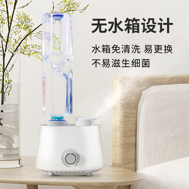 矿泉水瓶加湿器家用宿舍旅行便携小型空气补水办公室车载加湿机