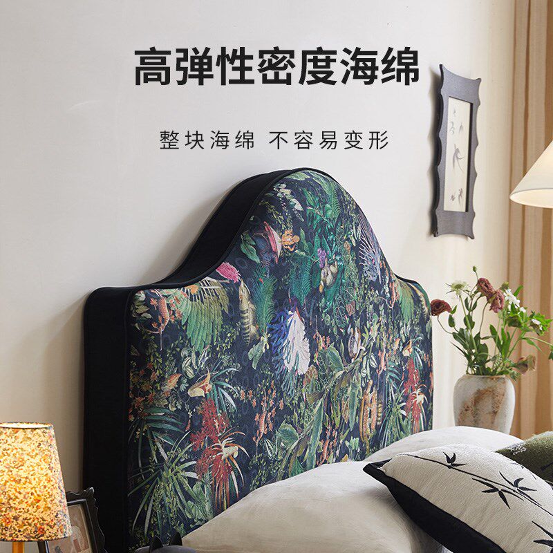 2024丰范床头软包銮鸾大靠垫自粘床上靠枕无床头靠包法式复古靠背