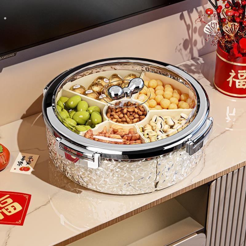 桌面乾果盒商用塑料糖果盒轻奢高档家用客厅糕点小吃喜庆果乾新年