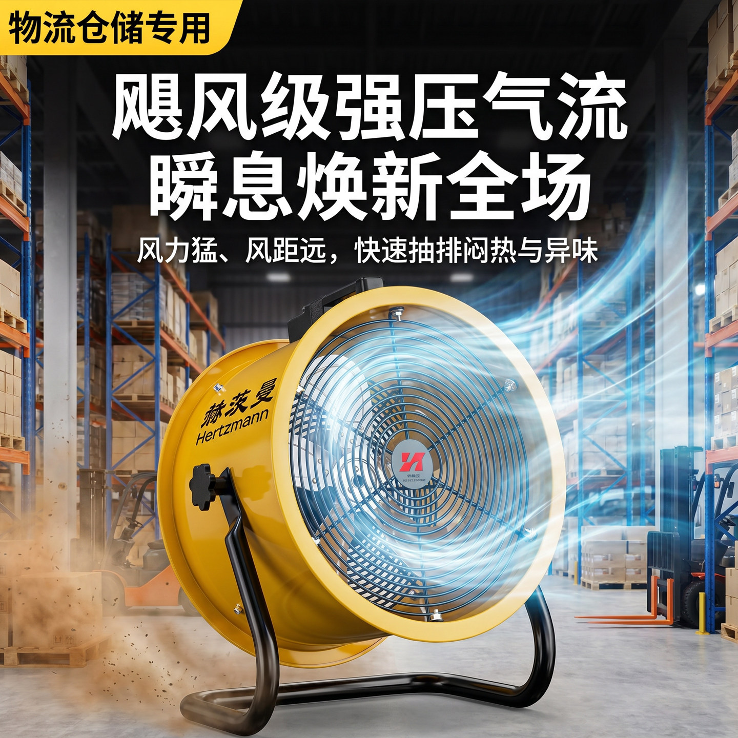 工业趴地扇工厂仓储轴流风机强力电风扇防尘台式商用爬地式风扇