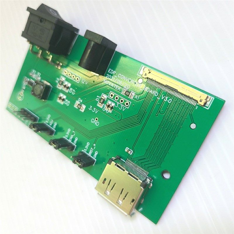 DP to eDP直连板老化LED点灯测试板治具4K液晶屏驱动板BIST自测板