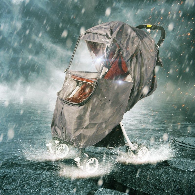 婴儿车挡风罩小推车防风罩防雨罩通用雨衣罩宝宝挡雨罩通用保暖罩