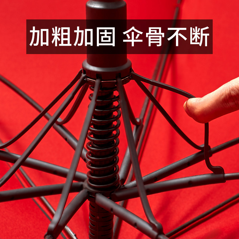 防台风专用大伞暴雨抗风特大雨伞自动大号超大双人三人男长柄双层