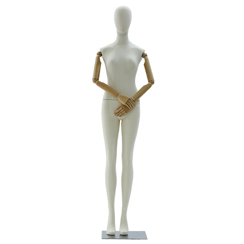 亲子服装店男女儿童全身模特道具高档橱窗全身绒布模特架子展示架