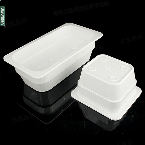 份数盘自助餐展示菜盘卤菜熟食盘加厚冷柜托盘专用防摔密胺仿瓷盆