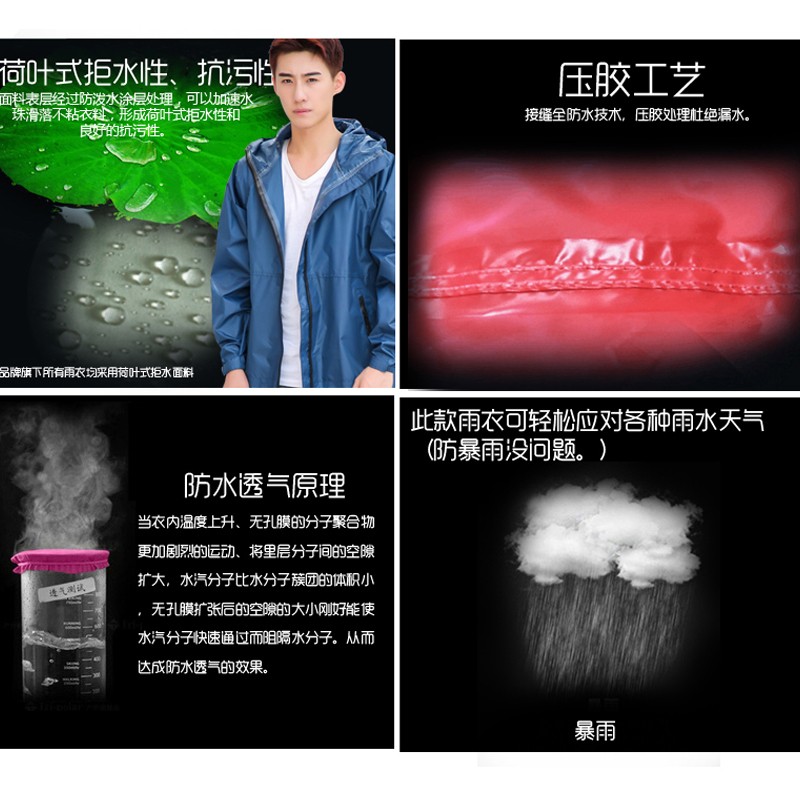 防暴雨雨衣女成人韩国时尚徒步全身旅游雨披男潮便携中学生防水