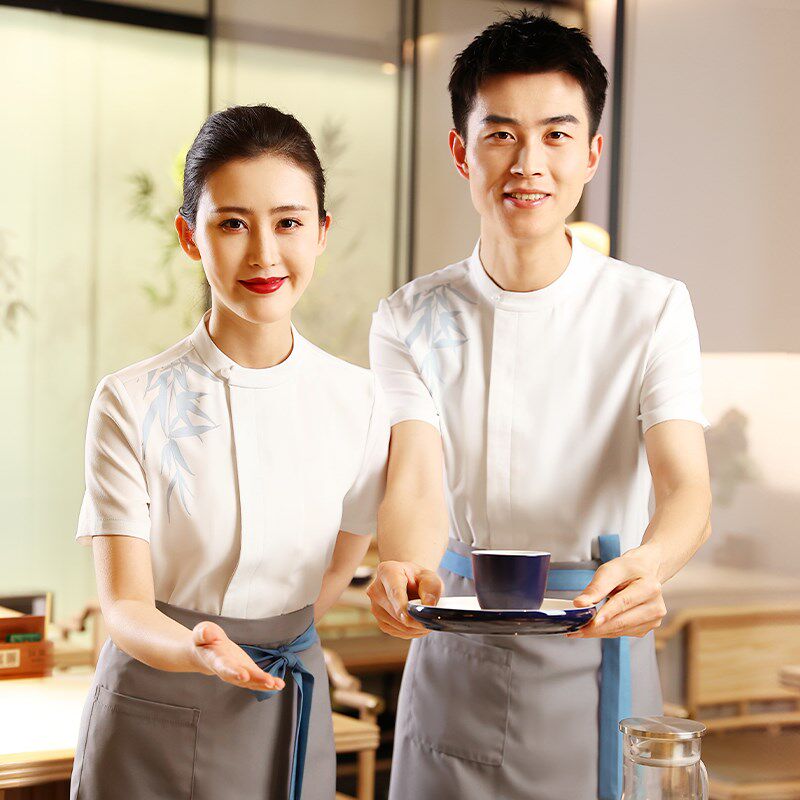 衣研堂中餐厅服务员工作服夏装餐饮新中式酒店饭店专用员工服装女