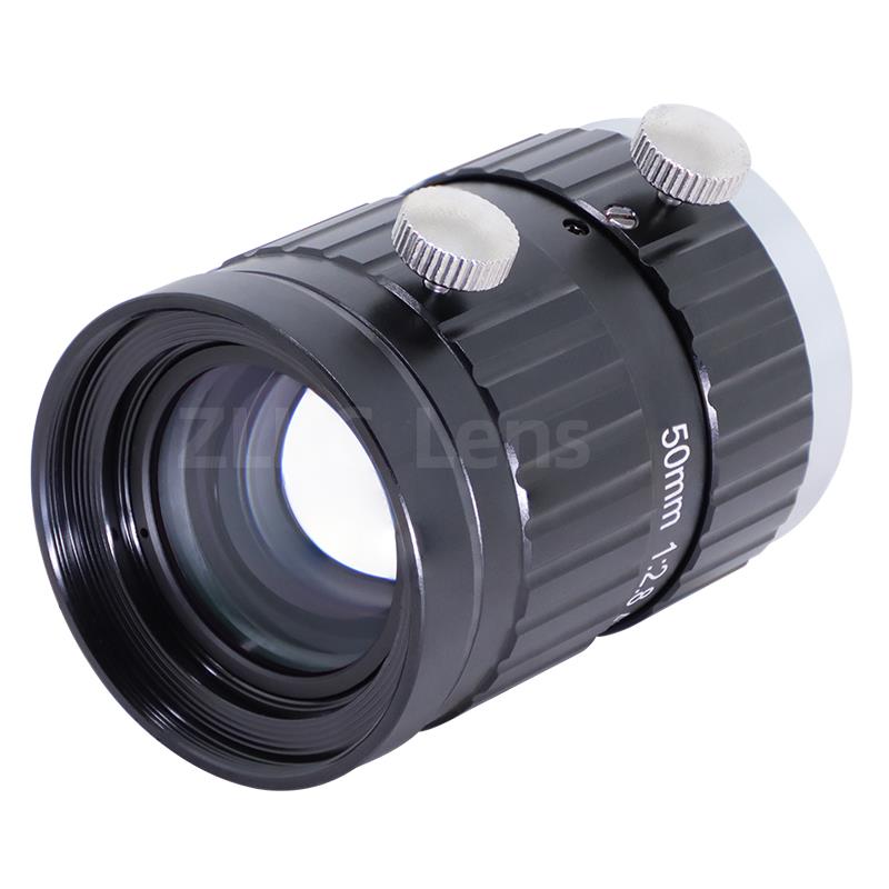 2000万像素工业相机镜头定焦50mm镜头4/3寸C口机器视觉镜头低畸变