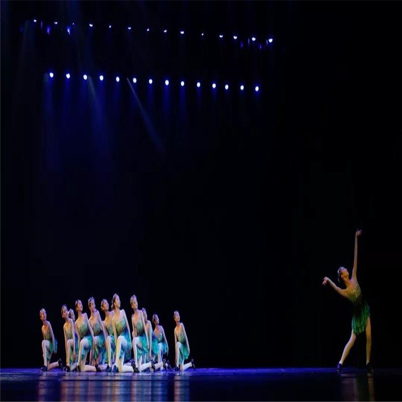 儿童春雨的节拍舞蹈服上春山演出服春晓小草茉莉花开春游舞蹈服绿