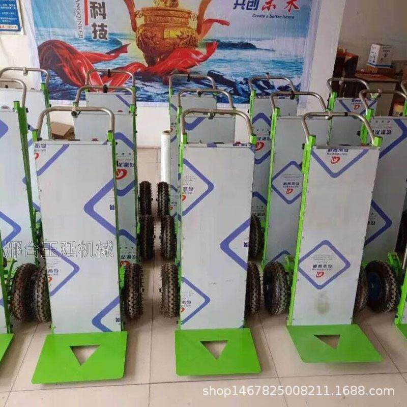 小型电动爬楼车 电动手推平板车上下楼神器搬运载物平板车厂家