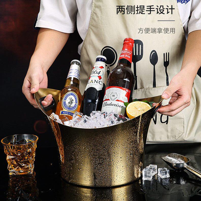 甄选不锈钢元香槟桶 创意欧式冰酒桶 KTV酒吧夜店啤酒桶商用冰酒
