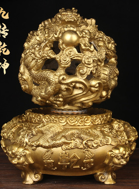 铜来转乾坤摆铜 九转乾坤工艺家居创意装饰品摆件貔貅件时九运转