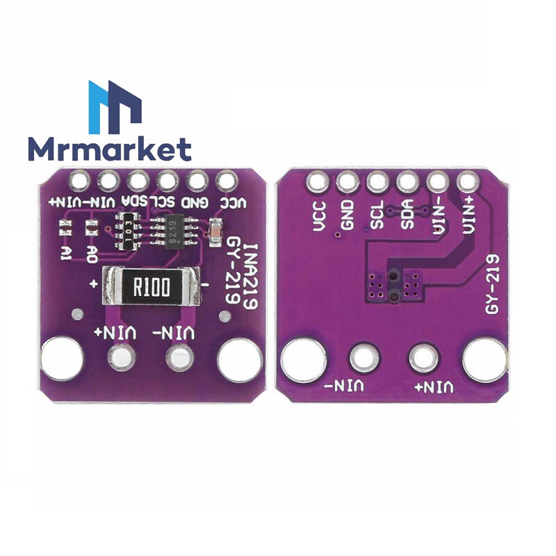 紫色度GY精INA219 高-  i2c 数字电流传感器模块