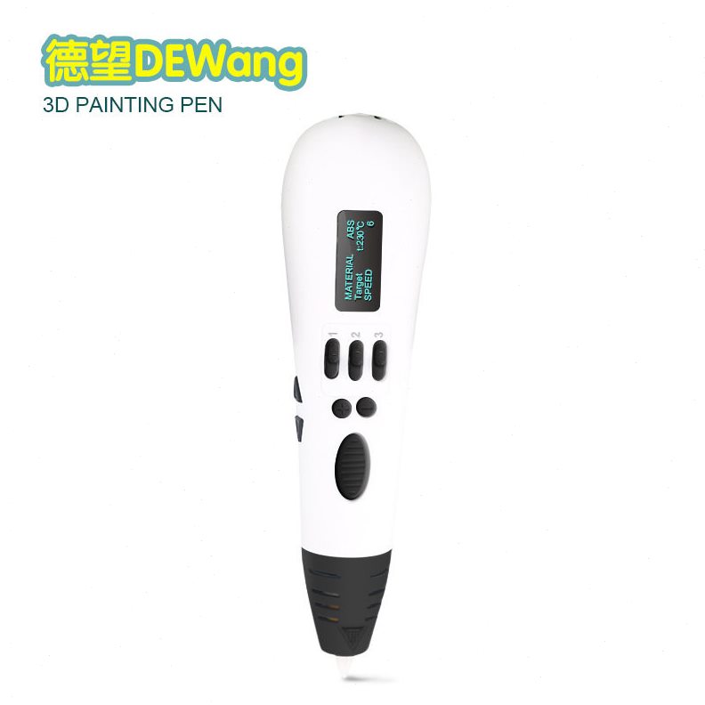 甄选德望三色3D打印笔 儿童创意玩具立体涂鸦美术绘图笔 3d pen11图片
