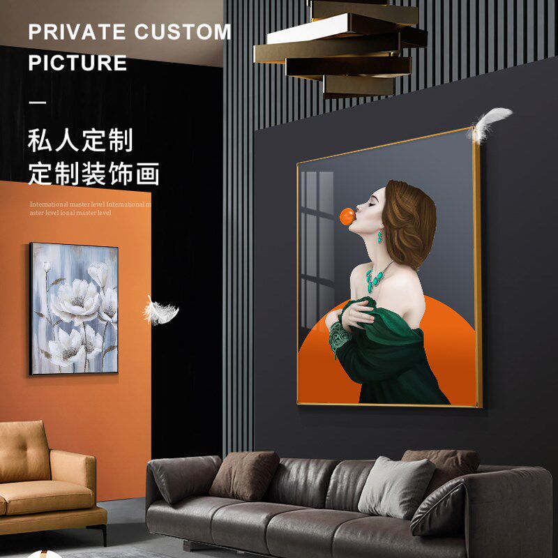 高端私人定制DI照肖像婚纱Y全家福宝画照创意个性背景装饰宝挂画