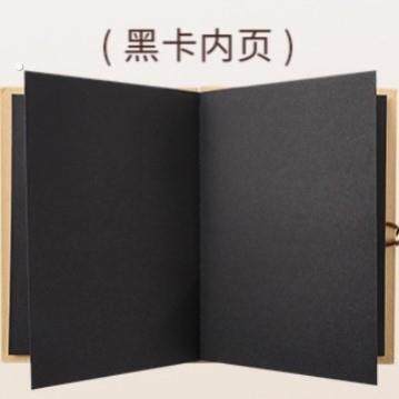 风琴折叠小相本空白封面覆古牛皮纸手工成长纪念册创意礼物