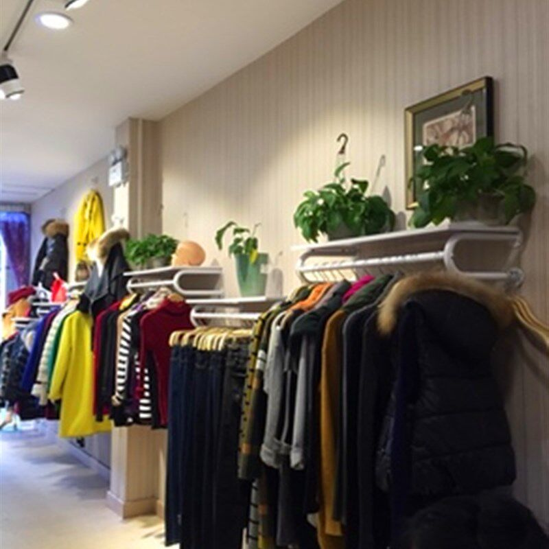 铁艺服装店男女装挂衣架上墙服装展示架童装衣架壁挂鞋包货架包邮