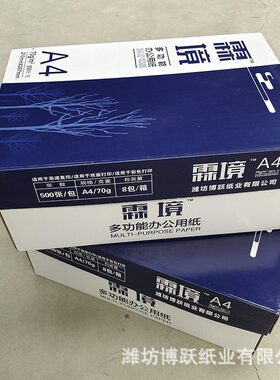 甄选a4打印复印纸70克500张整箱装 公用a4纸双面打印纸白色a4复印