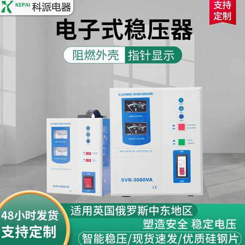 甄选A电子式稳压器相220V 1000VA 家用可调空调电视冰箱电脑家电