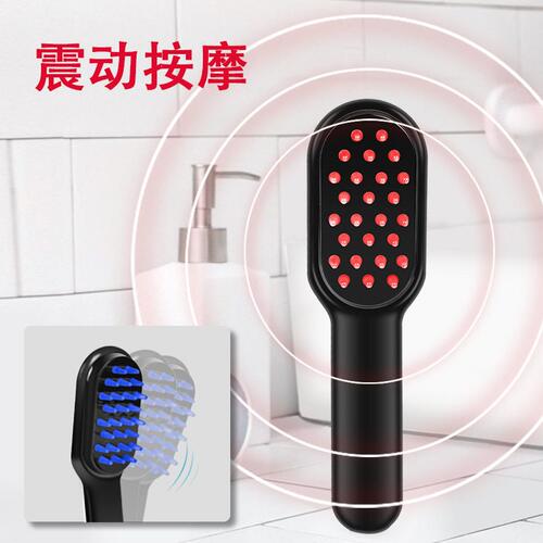 甄选跨境红蓝光电动按摩梳生发梳防脱健发梳育发仪家用头部经络按