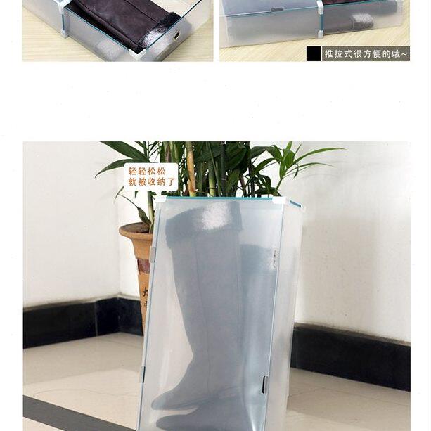 甄选6BUJ精装加厚水晶鞋盒透收纳盒