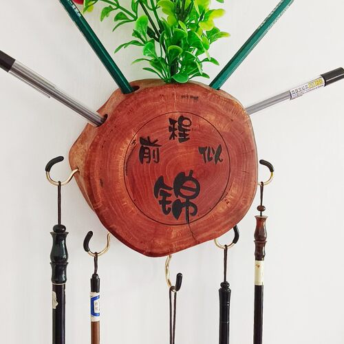 毛笔志笔挂笔架毛笔挂毛笔架子实木学生励架个笔定制创意毛性挂架
