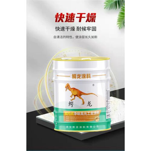 鳄龙快干醇杆磁漆金属漆防锈漆防腐翻新酸钢瓦钢构栏彩喷涂油漆