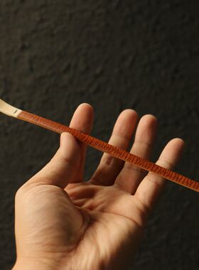 精选百年广西拆房老料天然形成龟裂纹猛犸牙头茶道茶拨茶具收藏竹