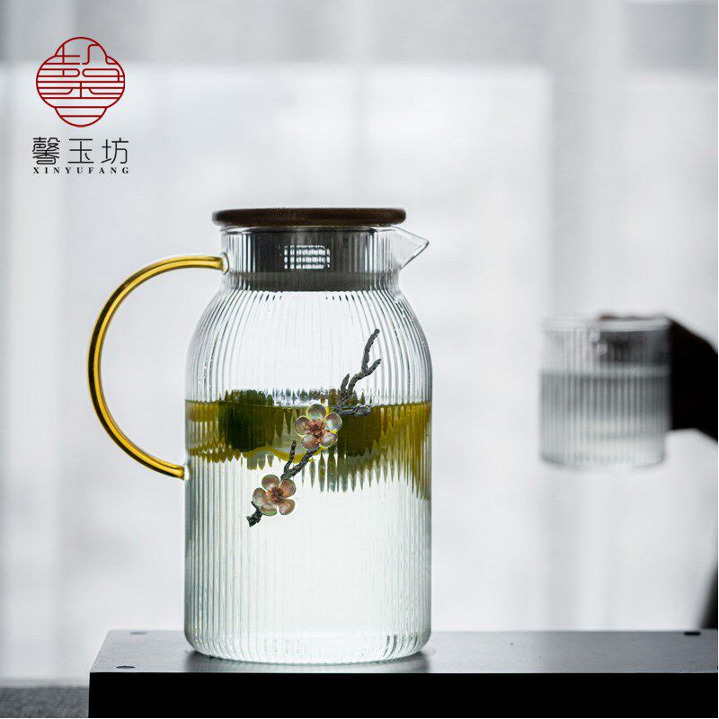 玻璃耐高温家用大容量泡茶壶凉白开水杯耐热扎壶开水瓶夏天冷水壶