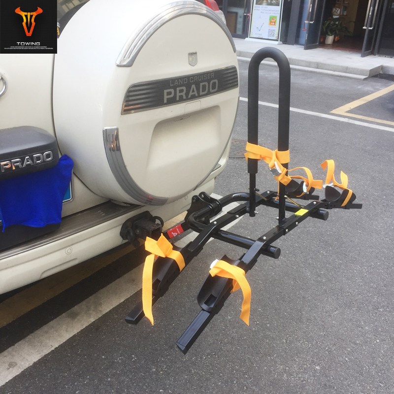 拖赢 适用于霸道 普拉多 FJ120 FJ150方口车载自行车架单车架背架